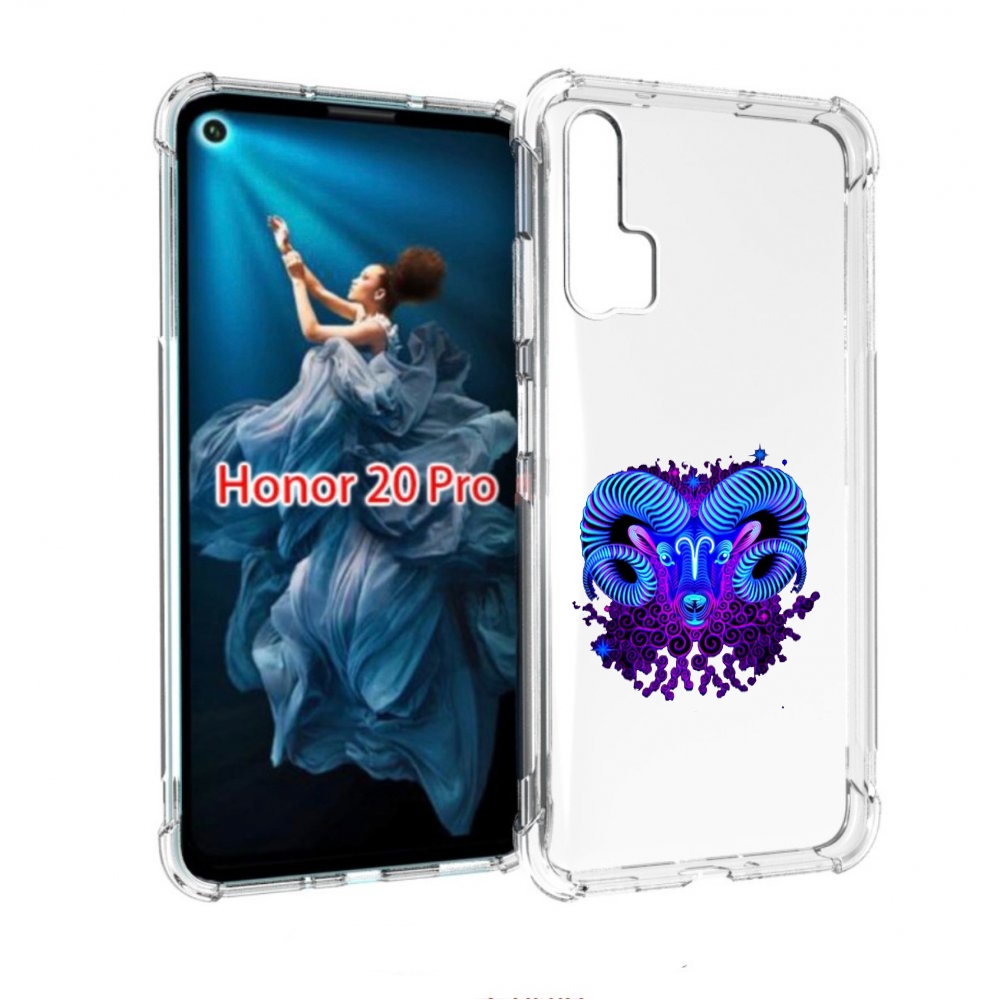 

Чехол бампер MyPads знак зодиака овен 2 для Honor 20 Pro противо, Прозрачный, Tocco