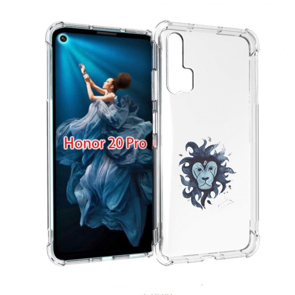 

Чехол бампер MyPads знак зодиака лев 5 для Honor 20 Pro противоу, Прозрачный, Tocco