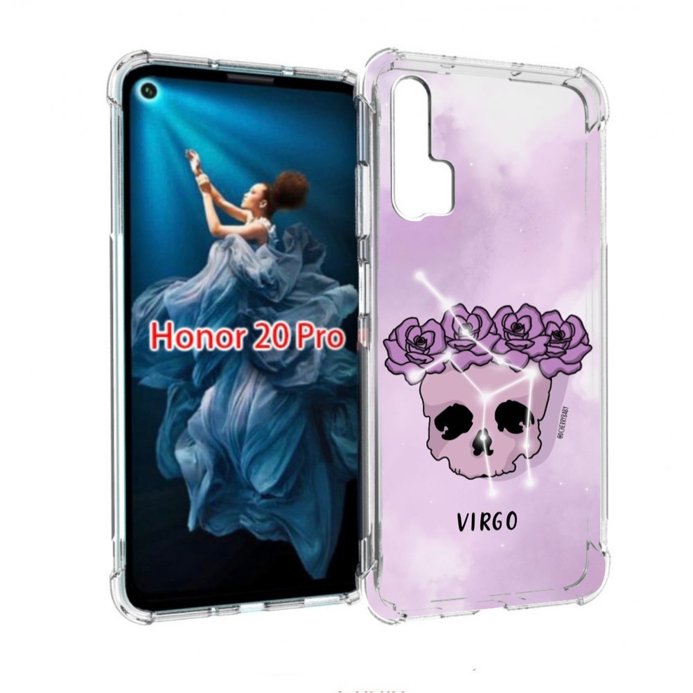 

Чехол бампер MyPads знак зодиака дева 2 для Honor 20 Pro противо, Прозрачный, Tocco