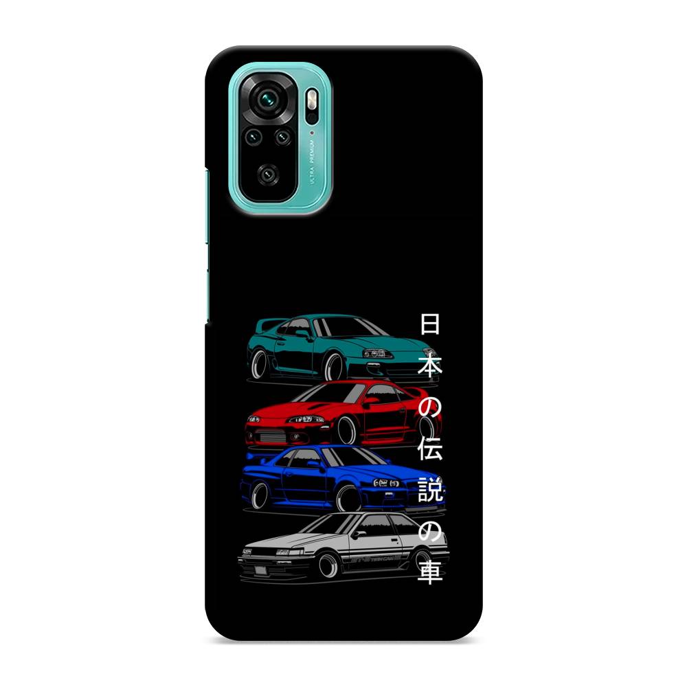 фото Пластиковый чехол "jdm legend cars" на xiaomi redmi note 10s awog