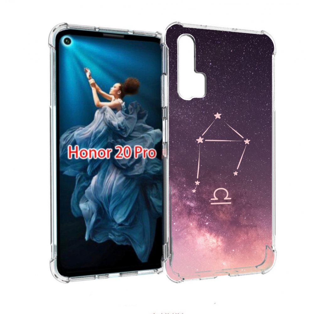 

Чехол бампер MyPads знак зодиака весы 4 для Honor 20 Pro противо, Прозрачный, Tocco