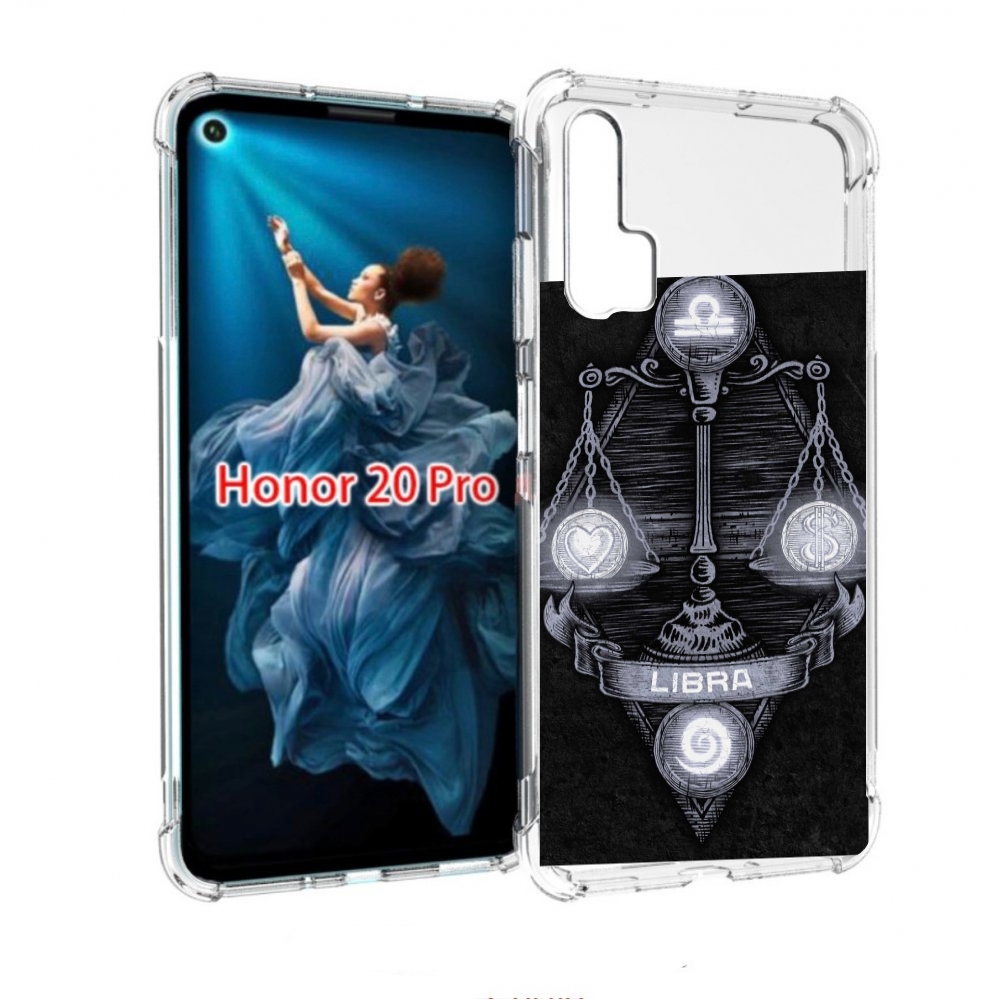 

Чехол бампер MyPads знак зодиака весы 2 для Honor 20 Pro противо, Прозрачный, Tocco
