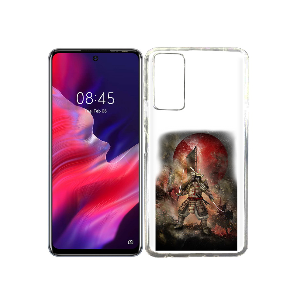 

Чехол MyPads Tocco для Tecno Pova 2 китайскийвоин, Прозрачный, Tocco