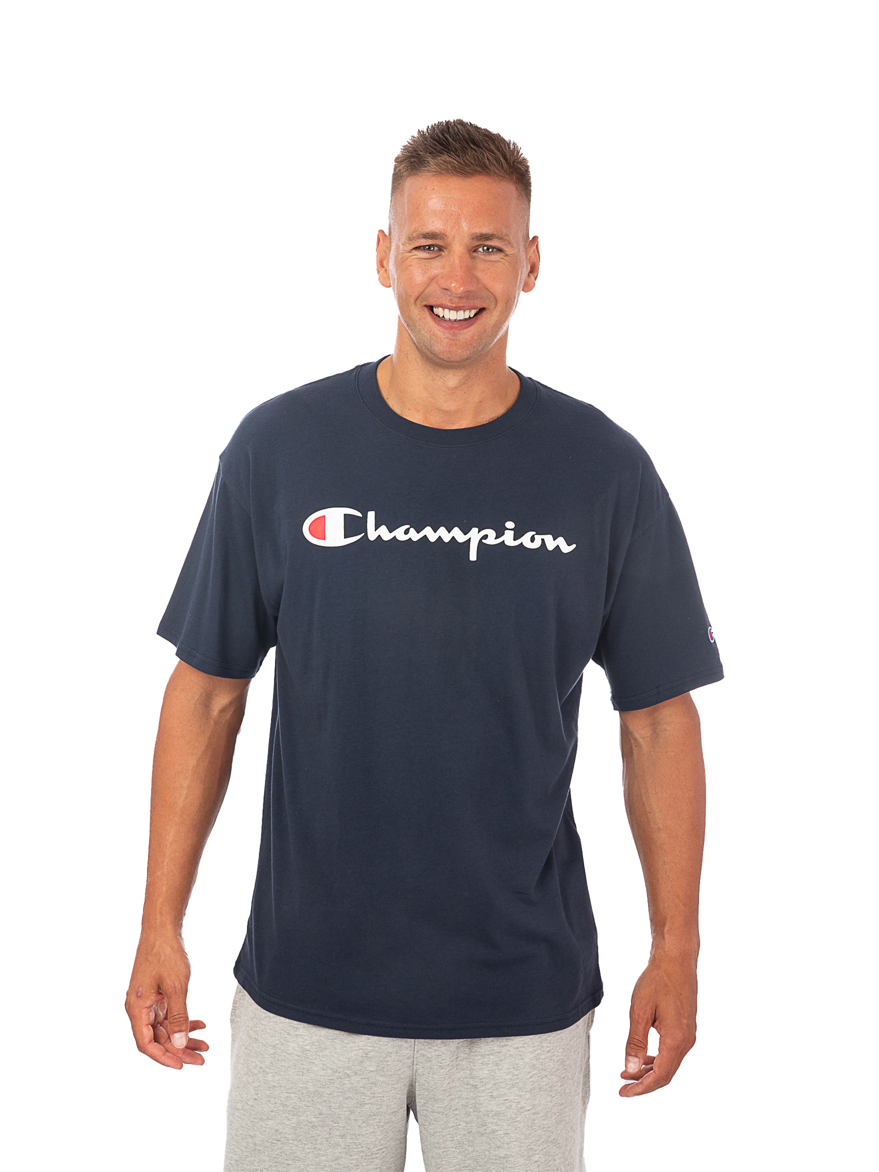 

Футболка мужская Champion GT23HY06794 синяя XL, Синий, GT23HY06794