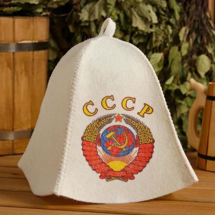 

Шапка для бани СССР 5312220  белый, Ссср