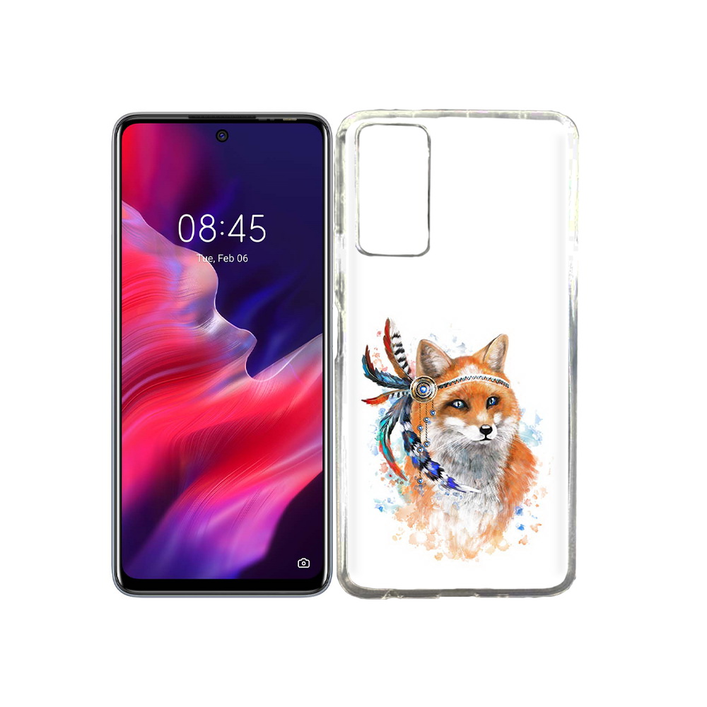 

Чехол MyPads Tocco для Tecno Pova 2 инду лиса, Прозрачный, Tocco