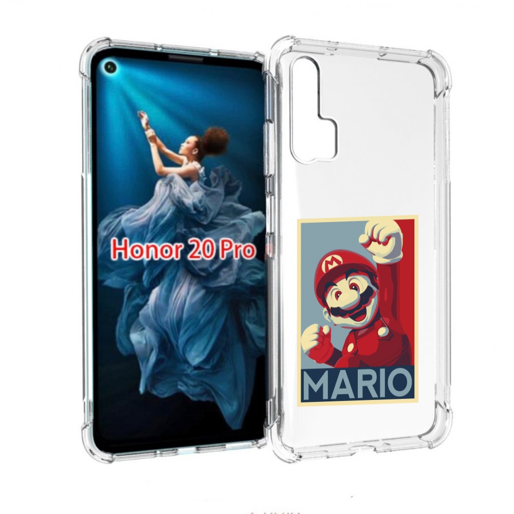 

Чехол бампер MyPads злой марио для Honor 20 Pro противоударный, Прозрачный, Tocco