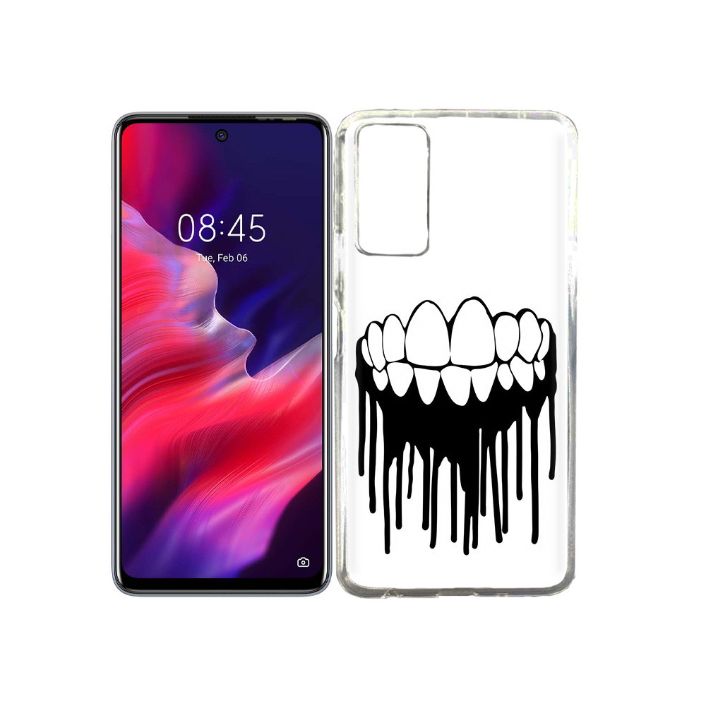 

Чехол MyPads Tocco для Tecno Pova 2 зубы, Прозрачный, Tocco