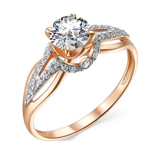 

Кольцо из золота р. 18 Contessa 11802819а, Swarovski\фианит, 11802819а