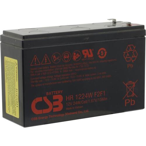 

Аккумулятор для ИБП CSB HR1224W F2 F1 6 А/ч 12 В (HR1224WF2F1), HR1224W F2 F1