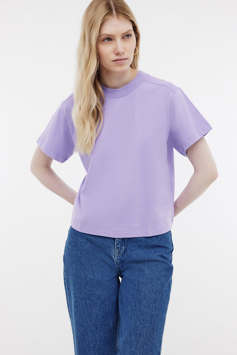 

Футболка женская Baon B2324011 фиолетовая L, Фиолетовый, B2324011