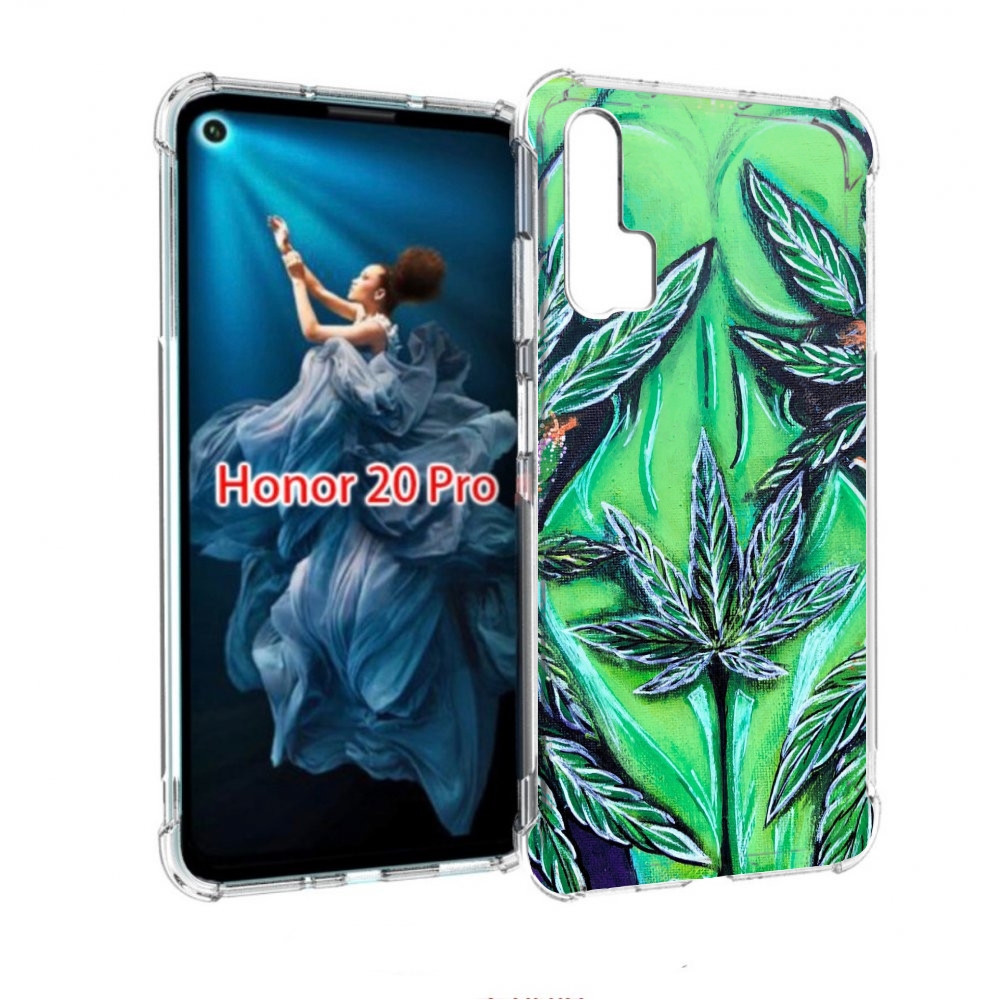 

Чехол бампер MyPads зеленая девушка для Honor 20 Pro противоударный, Прозрачный, Tocco