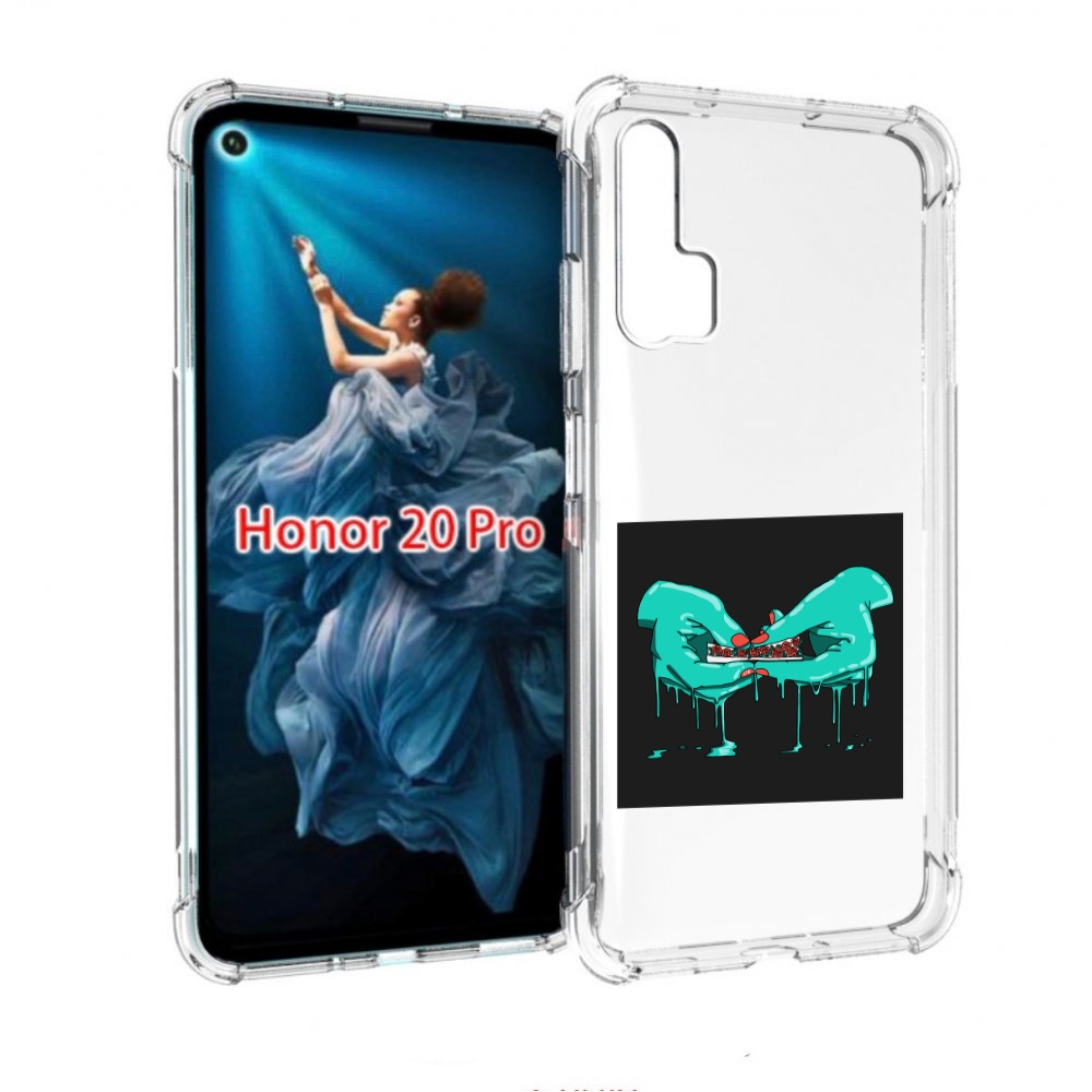 

Чехол бампер MyPads закручиваю-розочки для Honor 20 Pro противоу, Прозрачный, Tocco