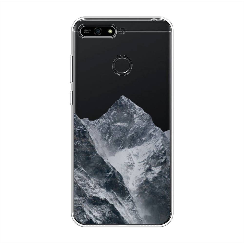 

Чехол на Honor 7A Pro "Горы арт 4", Серый;бежевый, 65450-2