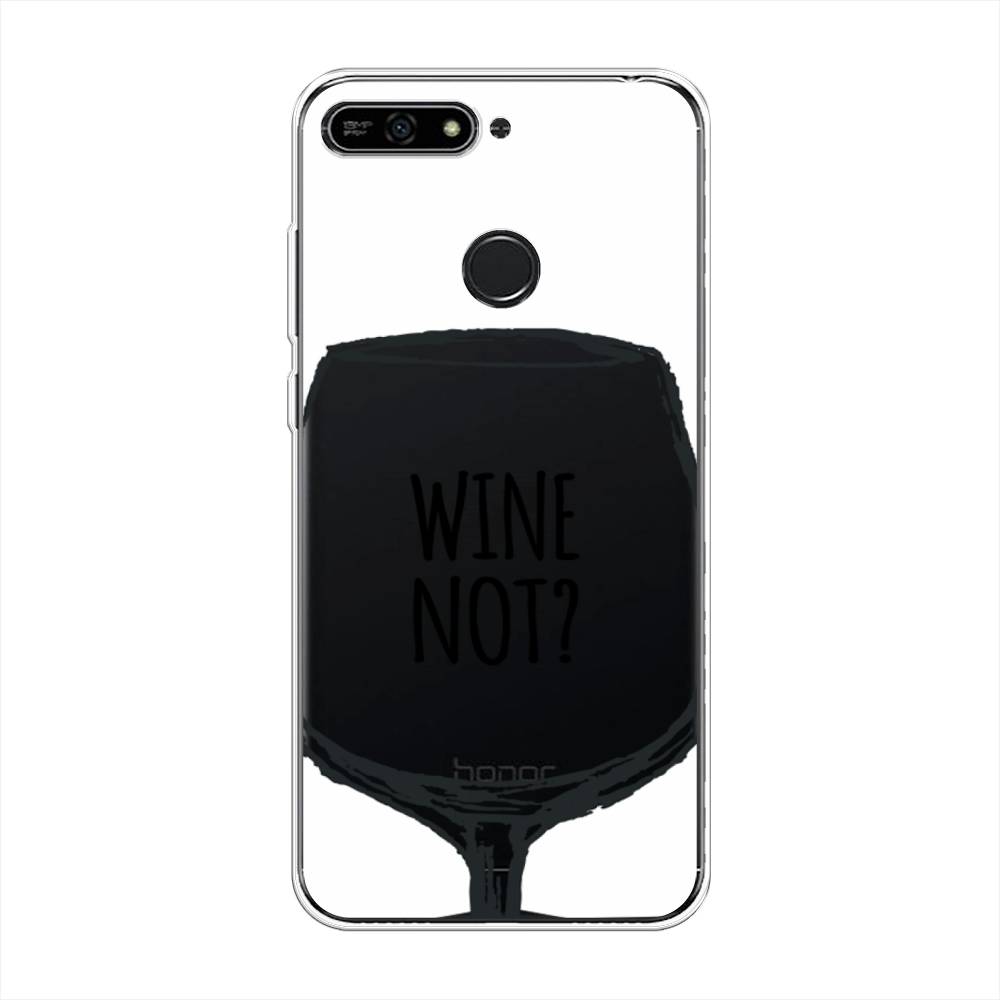 

Чехол на Honor 7A Pro "Wine not white", Белый, 65450-6