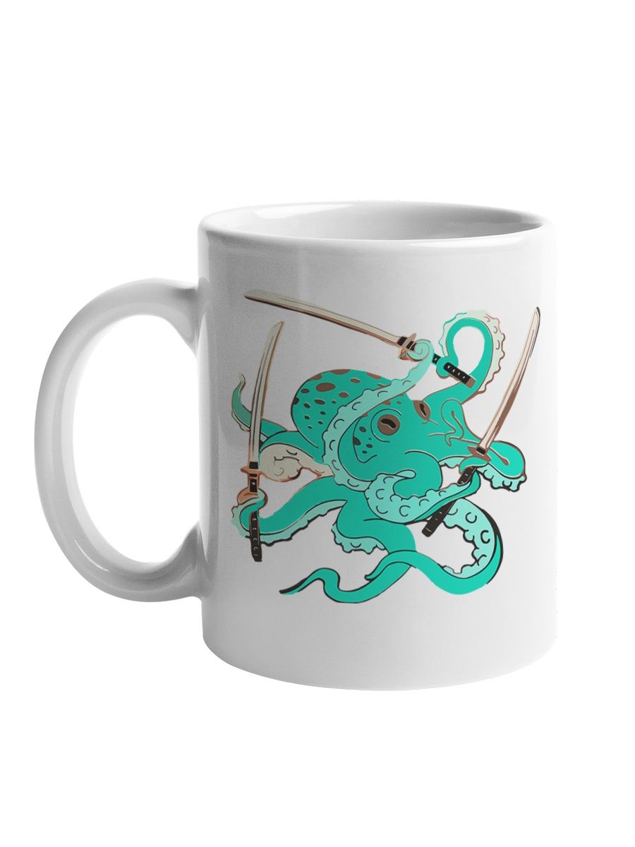 фото Кружка сувенирshop "осьминог ниндзя катана octopus" 330 мл