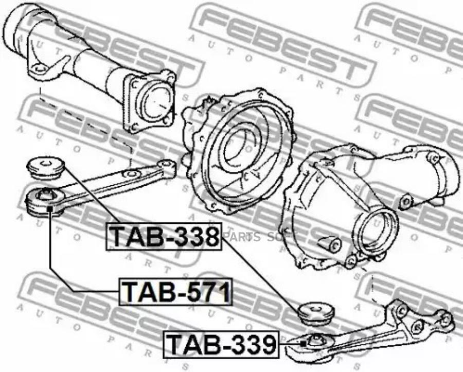 

FEBECT TAB-571 Опора двигателя