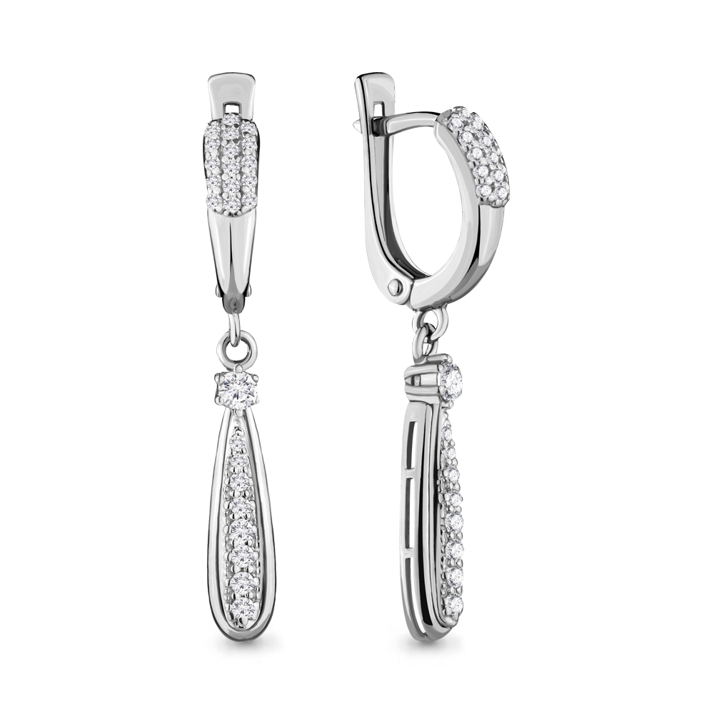 

Серьги из белого золота с бриллиантом Aquamarine Aquamarine 940138_585_бз, 940138_585_бз