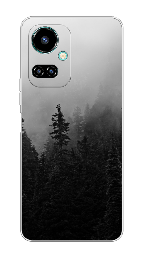 

Чехол на Tecno Camon 19/19 Pro 4G "Туманный лес", Серый;черный, 301650-2