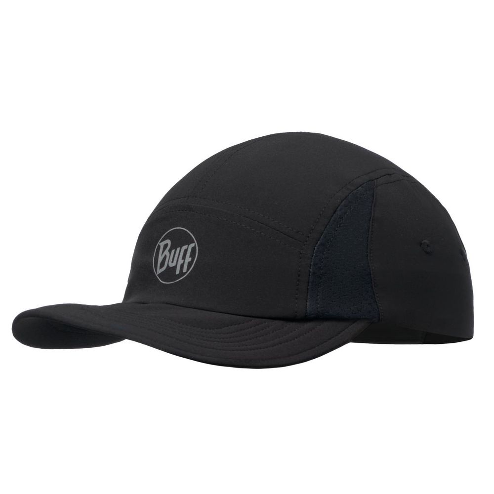 Бейсболка мужская Buff 5 Panel Go Cap Solid black, р. S/M