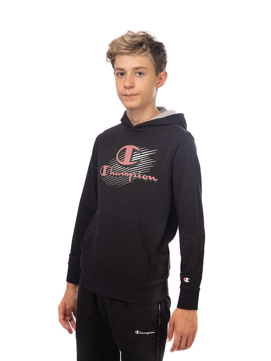 

Толстовка детская Champion Hooded Sweatshirt, черный, 116, Hooded Sweatshirt