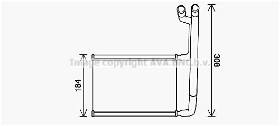 

AVA FD6645 Радиатор печки 1шт