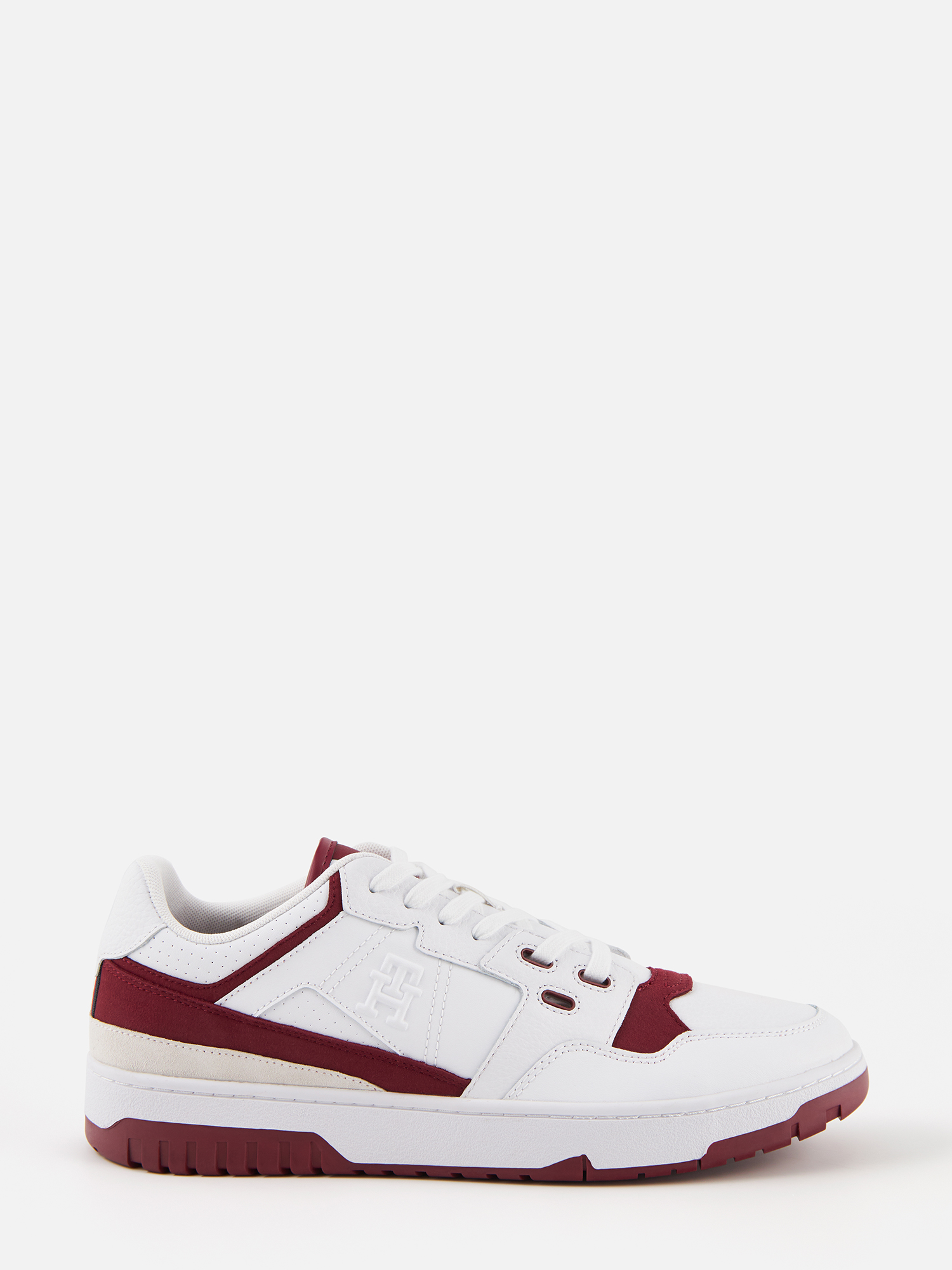 

Кеды мужские Tommy Hilfiger FM0FM04874 белые 45 EU, Белый, FM0FM04874