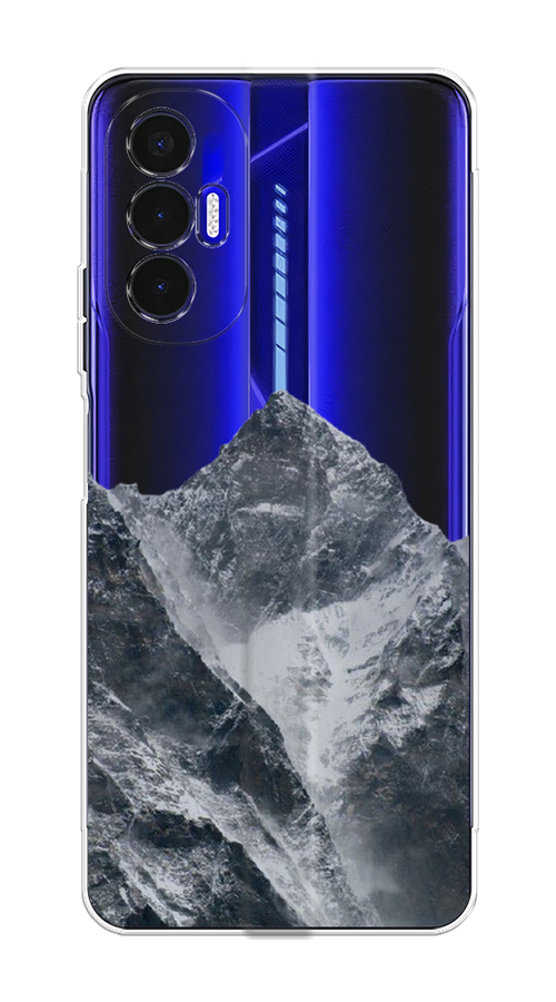 

Чехол на Tecno Pova 3 "Горы арт 4", Серый;бежевый, 301550-2