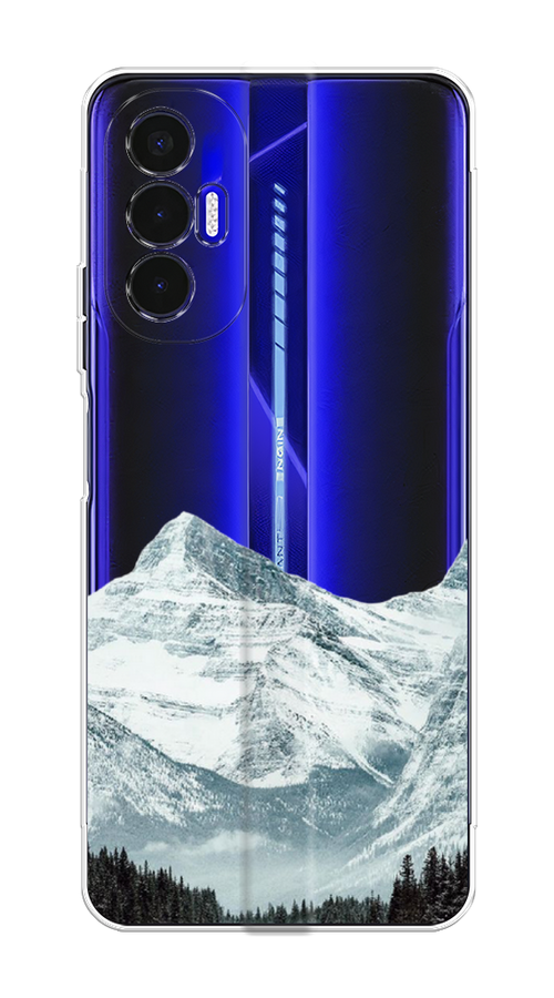 

Чехол на Tecno Pova 3 "Горы арт 1", Белый;зеленый, 301550-2