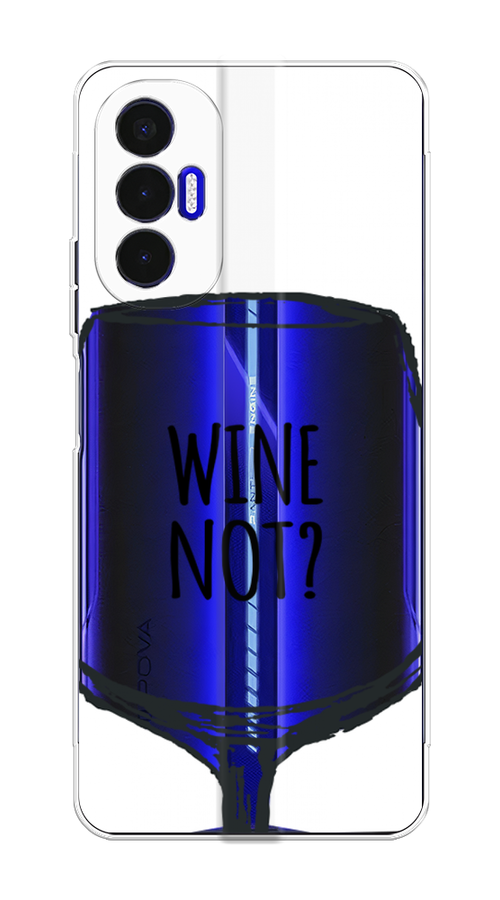 

Чехол на Tecno Pova 3 "Wine not white", Белый, 301550-6