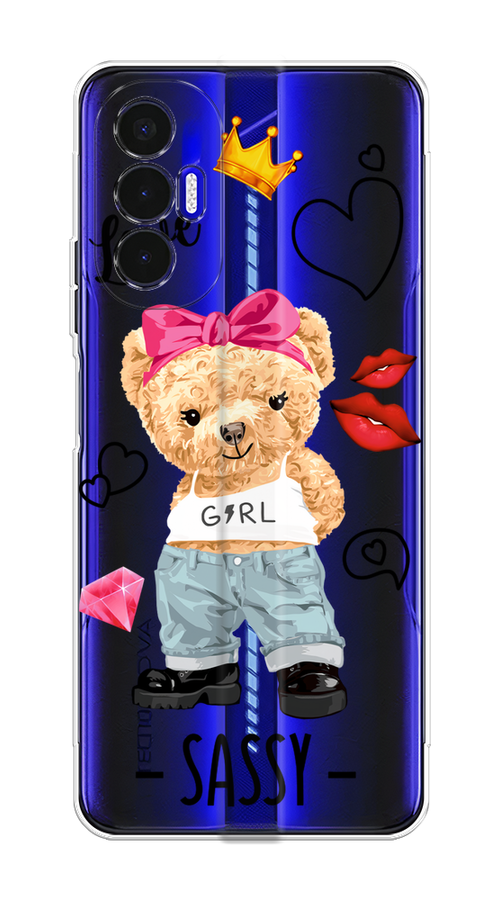 

Чехол на Tecno Pova 3 "Sugar Mommy", Голубой;белый;розовый, 301550-6