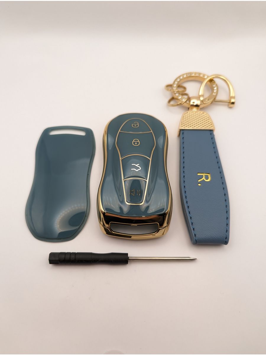 

Чехол для смарт-ключа Geely Atlas Pro и Geely Tugella, Зеленый, синевато-зеленый