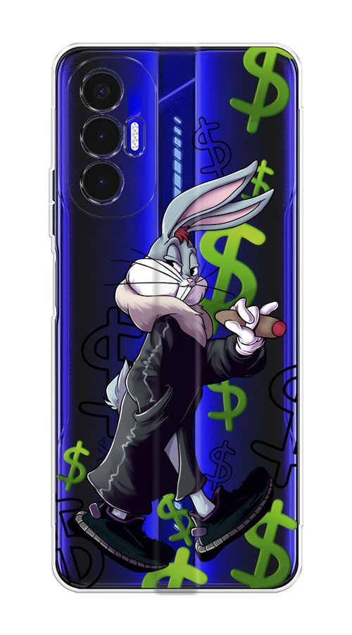 

Чехол на Tecno Pova 3 "Rich Bugs Bunny", Зеленый;черный;голубой, 301550-6