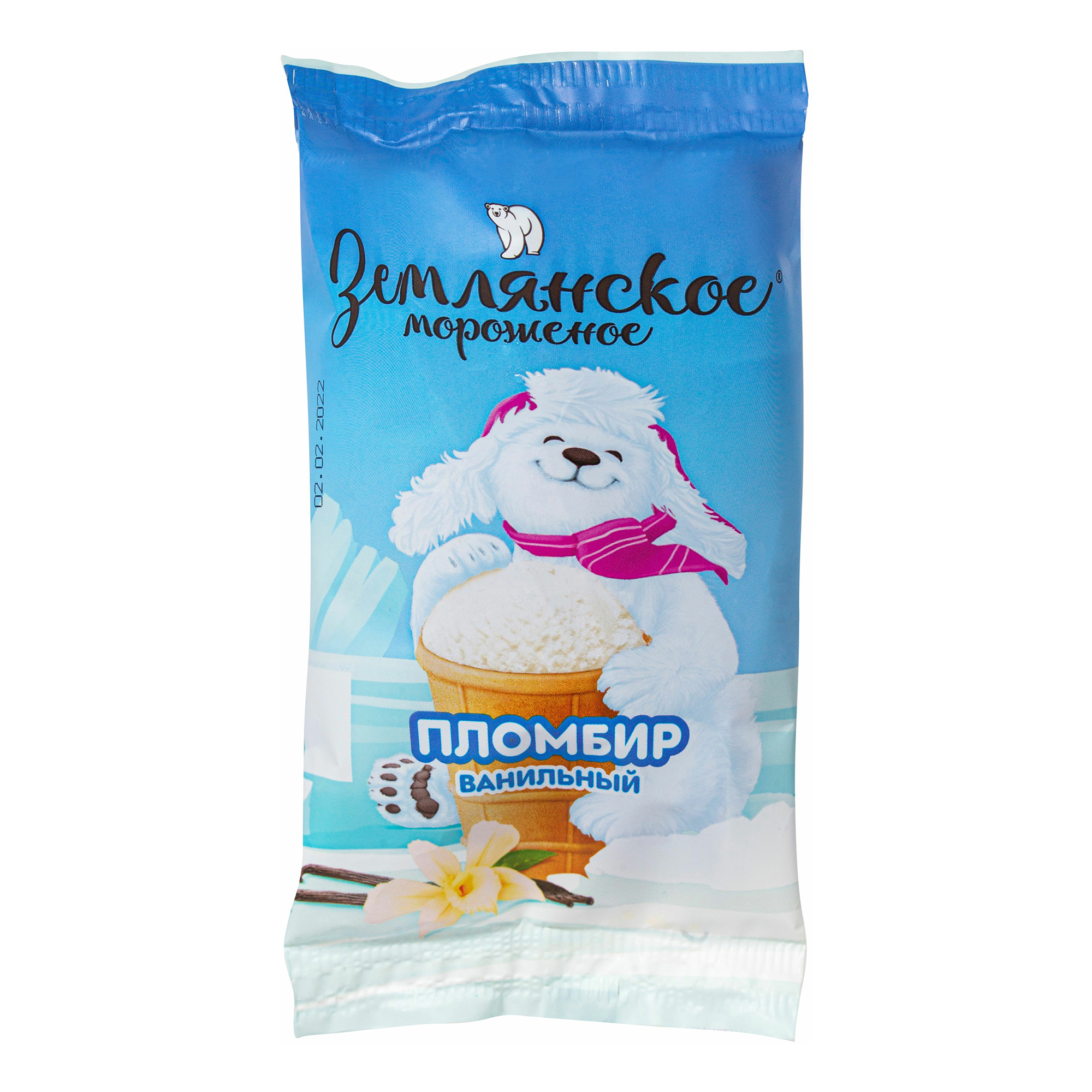 

Мороженое пломбир Землянское ванильное 70 г