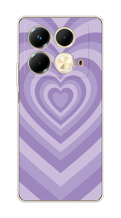 

Чехол на Infinix Note 40 "Violet heart latte", Фиолетовый, 3105850-1