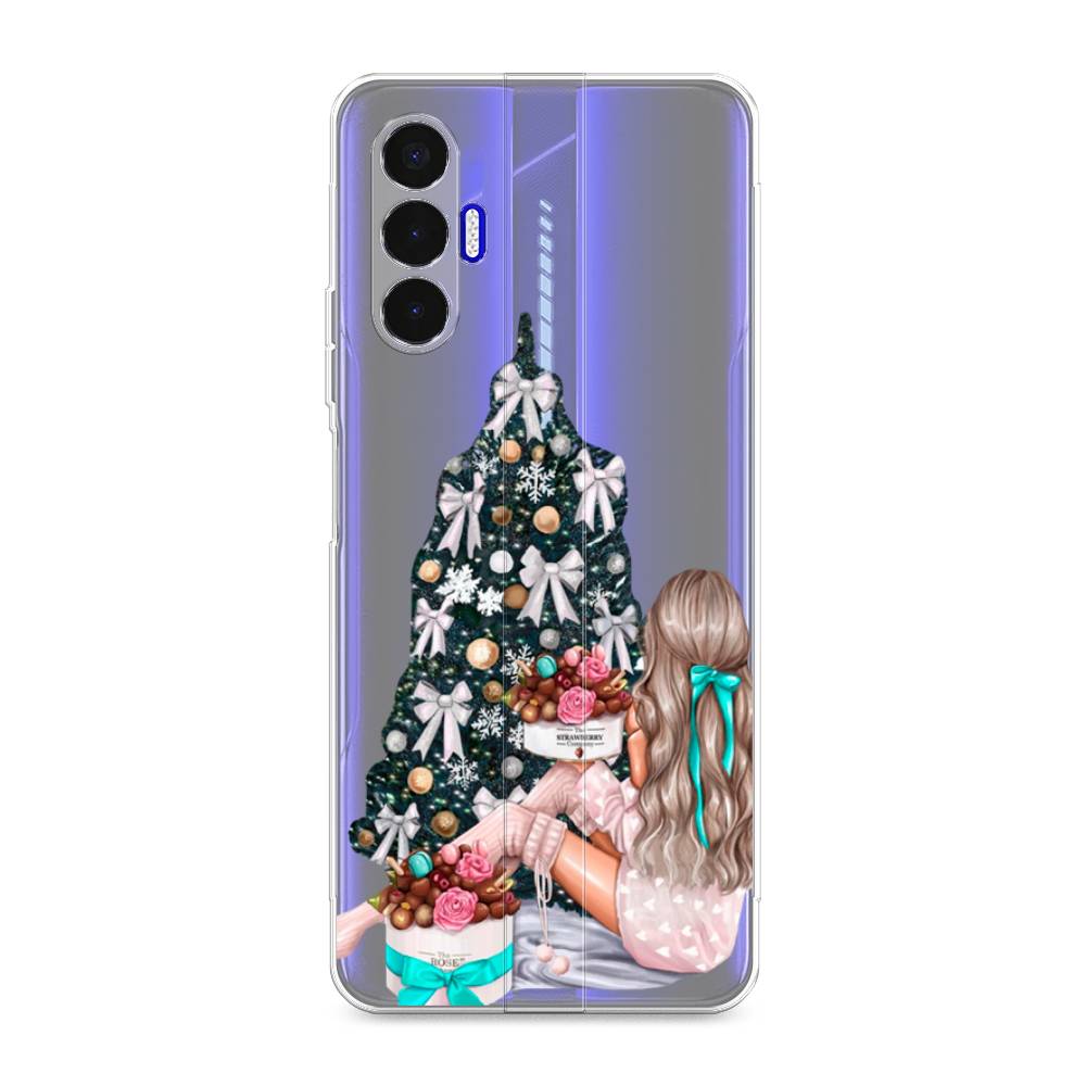 

Чехол для Tecno Pova 3 "New Year", Зеленый;бежевый;голубой, 301550-5