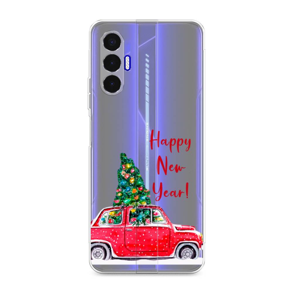 

Чехол для Tecno Pova 3 "Happy New Year", Красный;зеленый, 301550-5