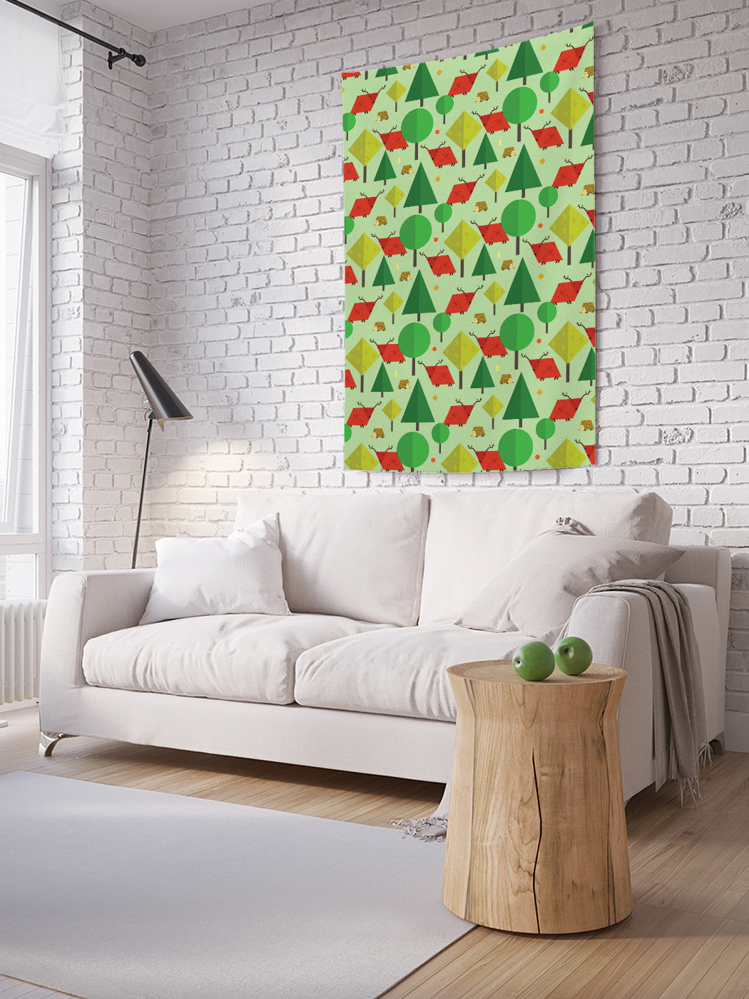 

Вертикальное фотопанно на стену JoyArty Угловатые деревья 150x200 см, Угловатые деревья