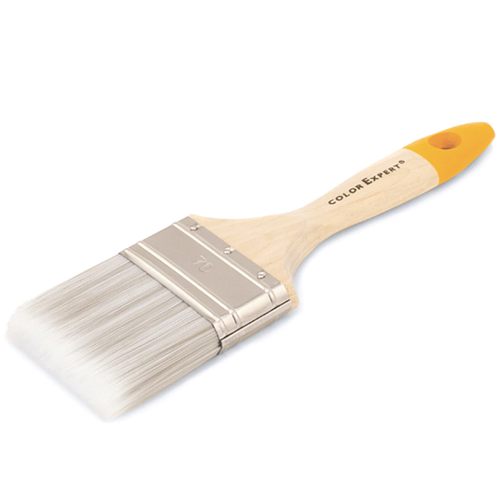Кисть для эмалей и лаков COLOR EXPERT 70 мм деревянная ручка плоская кисть color expert