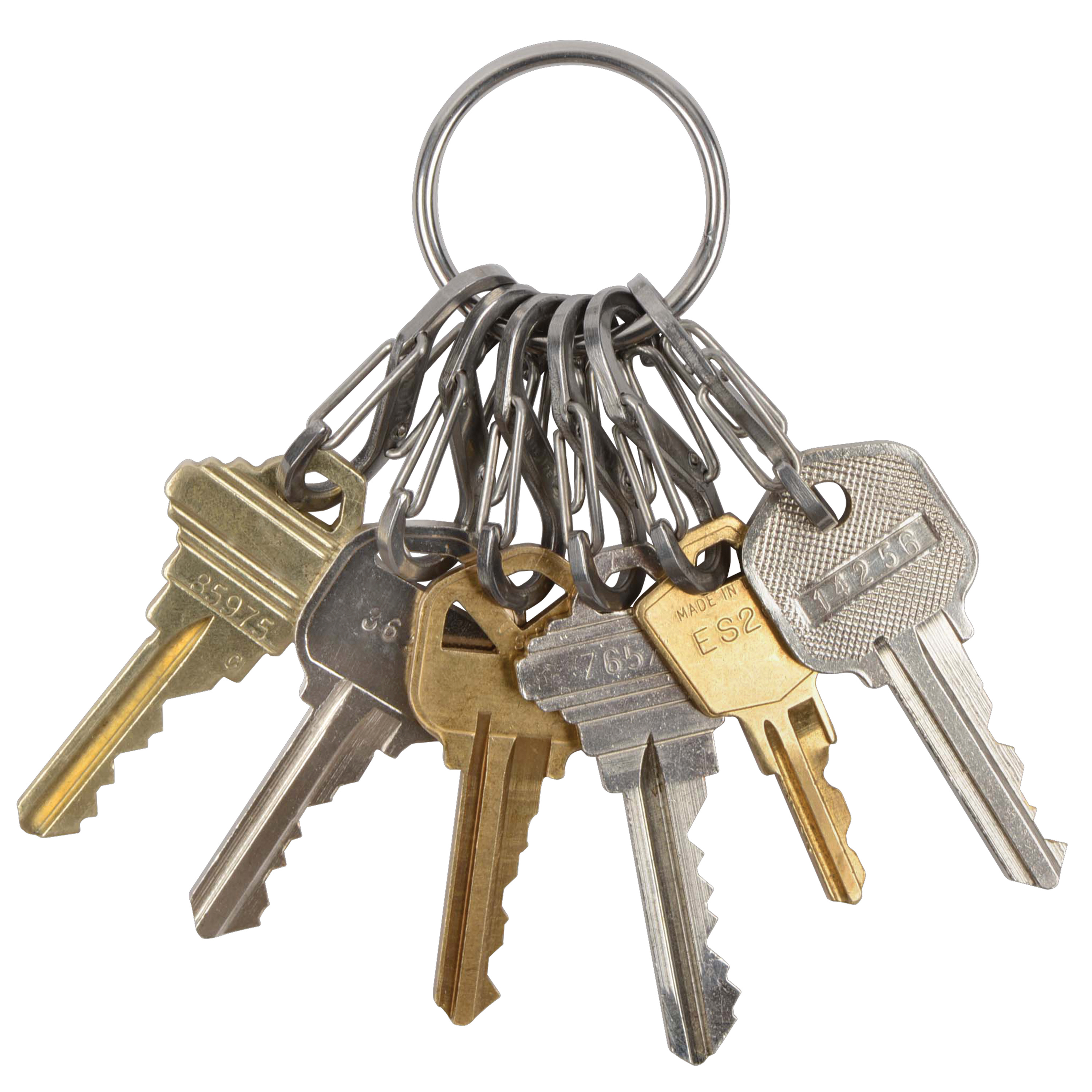 

Брелок унисекс Nite Ize KeyRing Steel S-Biner стальной, Серебристый, KeyRing Steel S-Biner