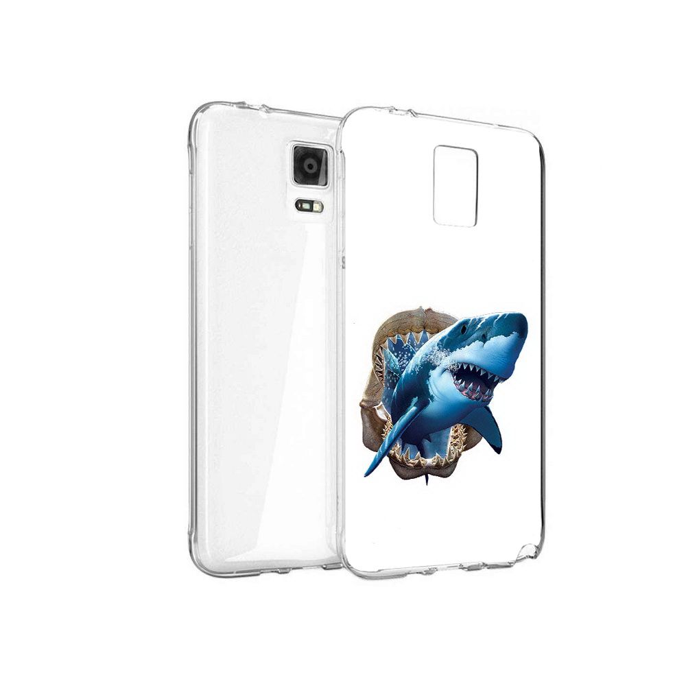 

Чехол MyPads Tocco для Samsung Galaxy Note 4 челюсти, Прозрачный, Tocco