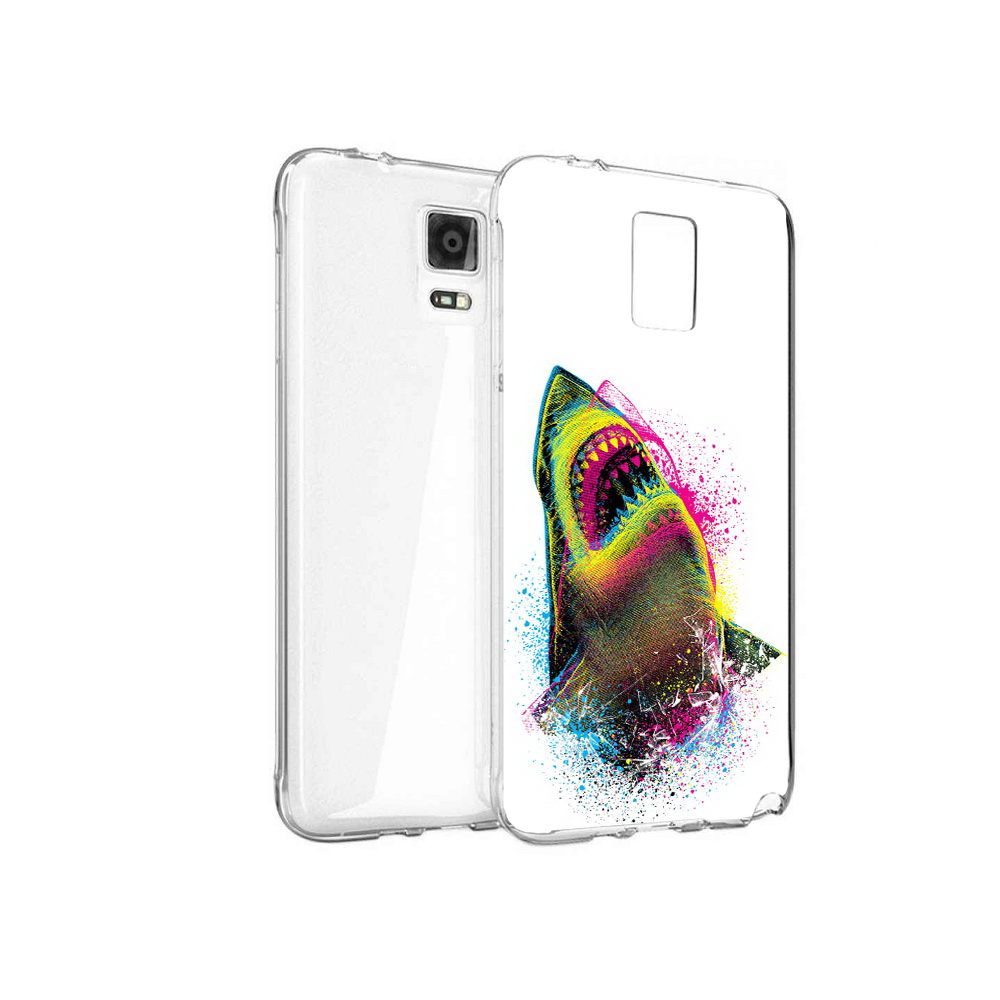 

Чехол MyPads Tocco для Samsung Galaxy Note 4 челюсти-2, Прозрачный, Tocco