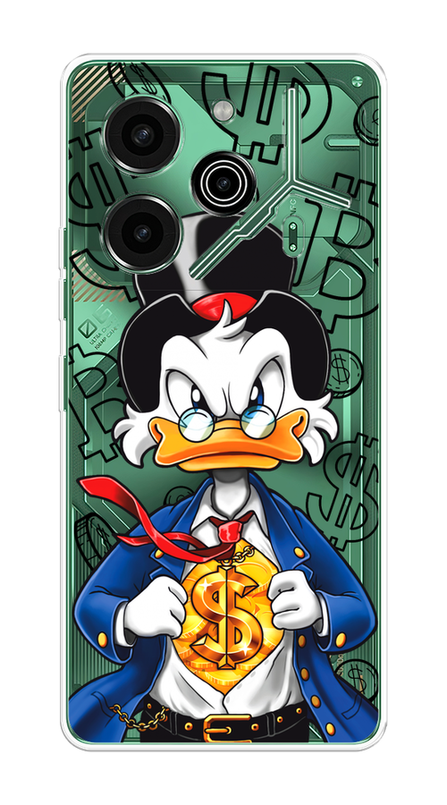 

Чехол на Tecno Pova 6 Pro 5G "Scrooge Goldman", Черный;белый;синий, 305250-1