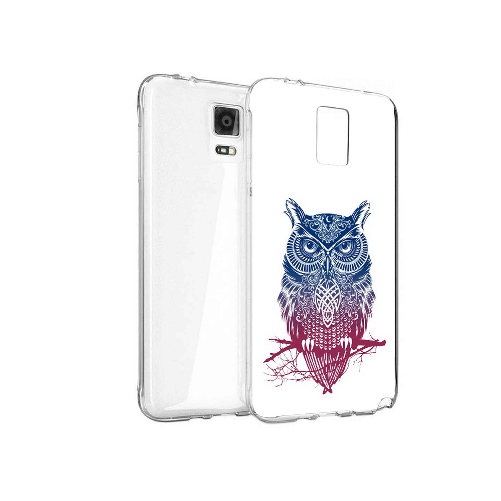 

Чехол MyPads Tocco для Samsung Galaxy Note 4 хиппи сова, Прозрачный, Tocco