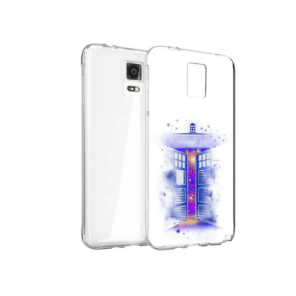 

Чехол MyPads Tocco для Samsung Galaxy Note 4 фиолетовый уголок абстракция, Прозрачный, Tocco