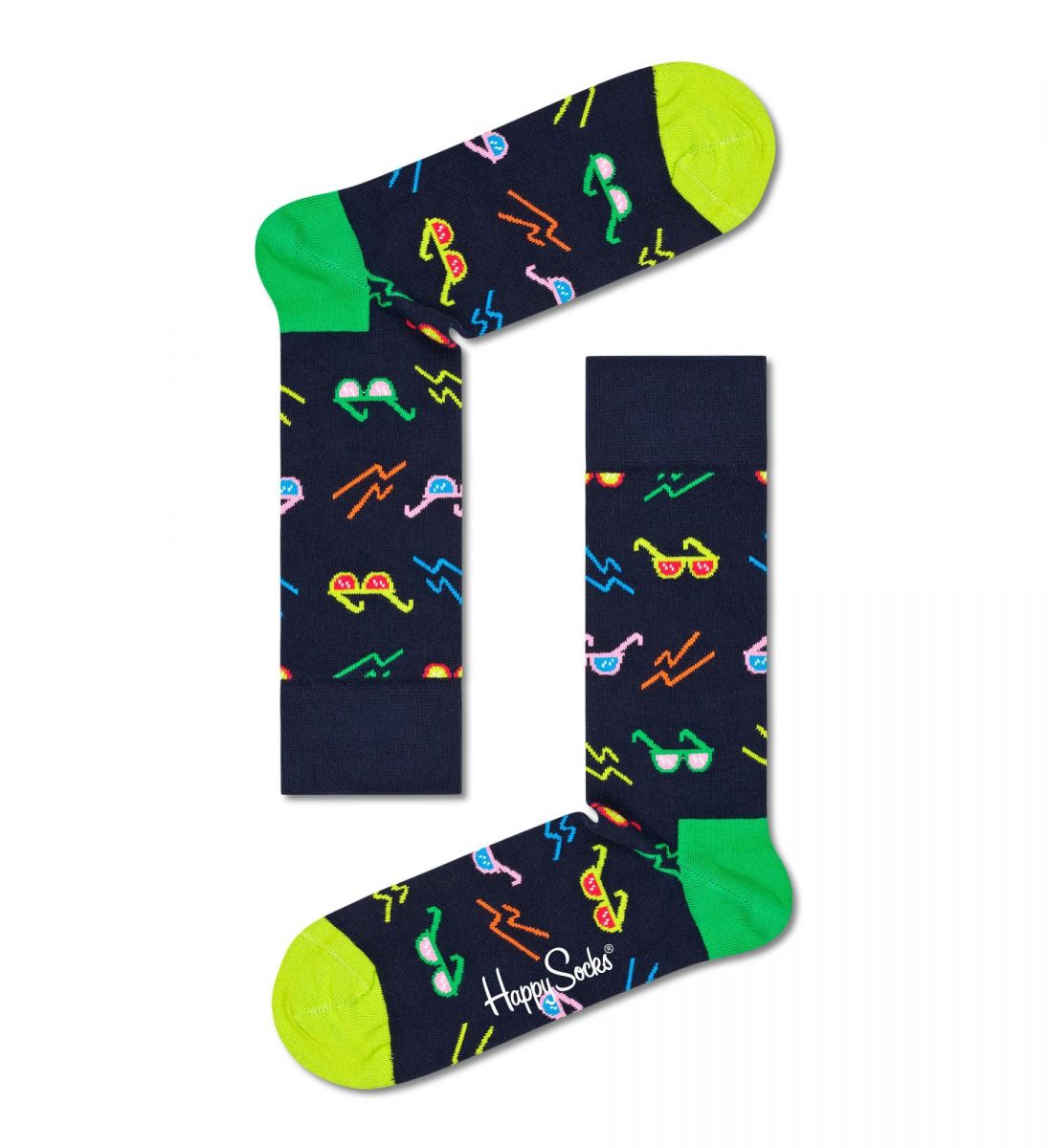 

Носки мужские Happy Socks SND01 черные 29, Черный, SND01