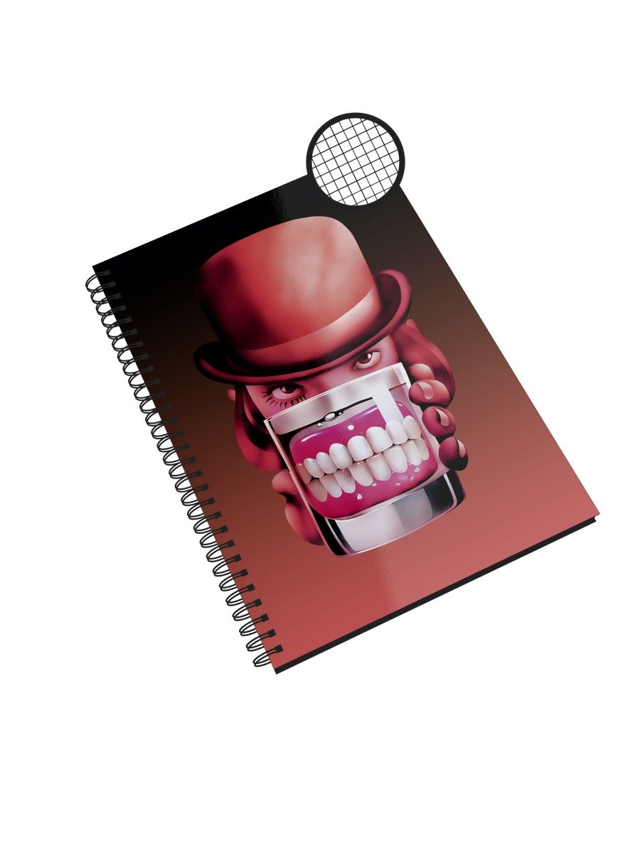 

Блокнот Каждому Своё "Заводной апельсин/Clockwork Orange" NP-FMZA6-A5/2 A5 48л в клетку, NP-FMZA6-A5/2