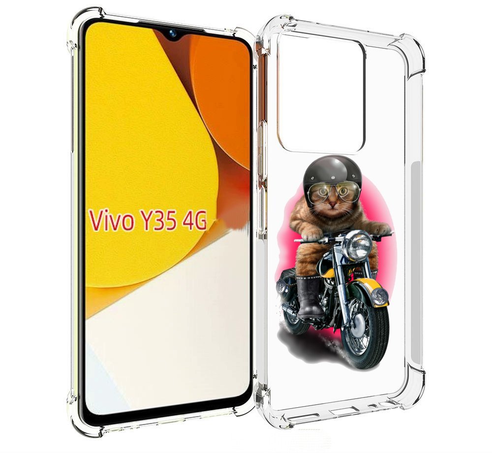 

Чехол MyPads мото-кот для Vivo Y35 4G 2022 / Vivo Y22, Прозрачный, Tocco