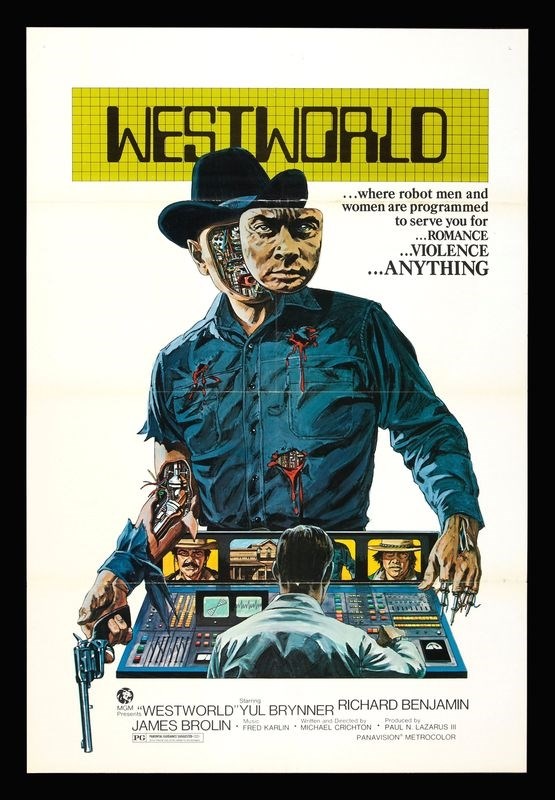 

Постер к фильму "Западный мир" (Westworld) Оригинальный 68,6x99,1 см