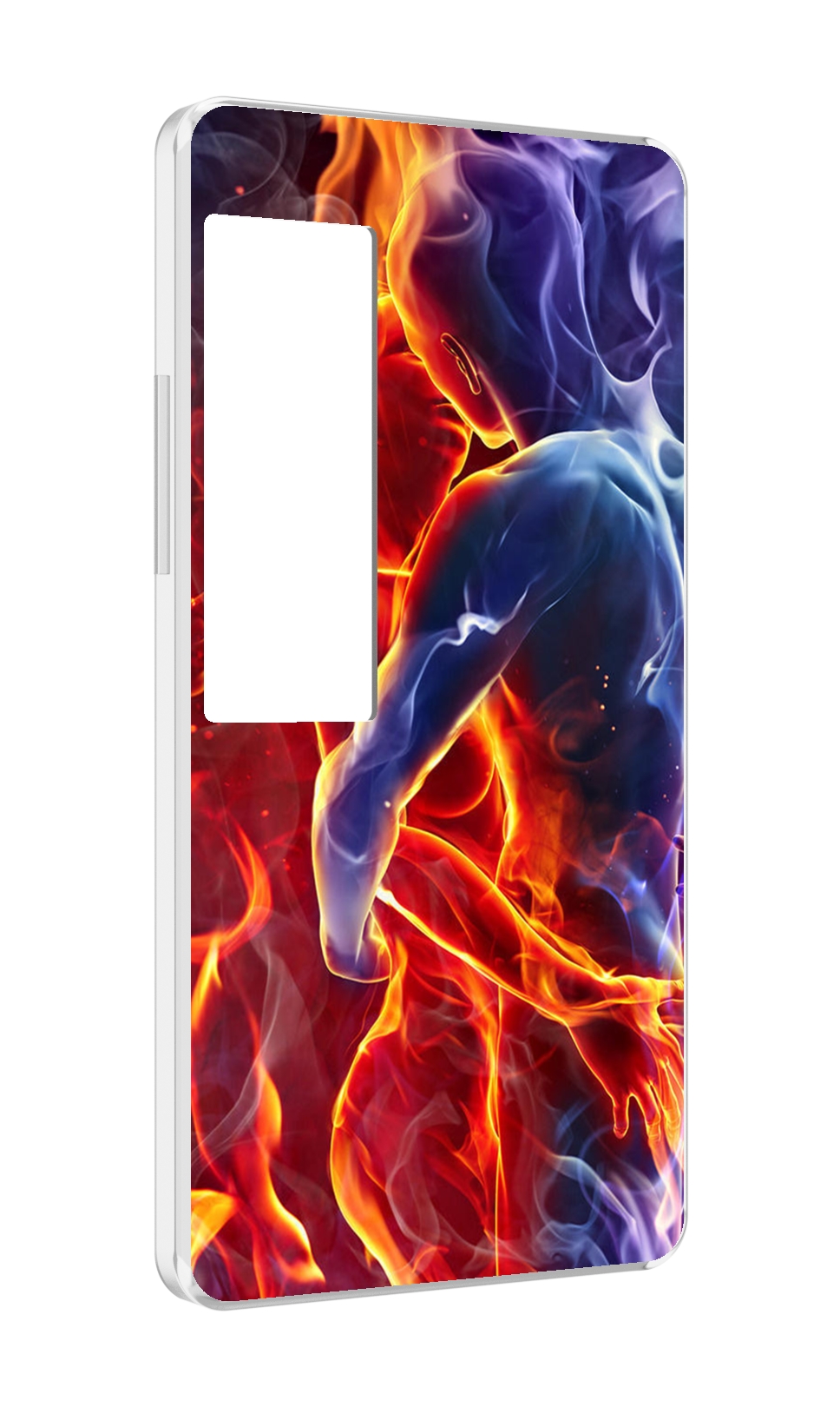 Чехол MyPads Огонь-вода для Meizu Pro 7 Plus